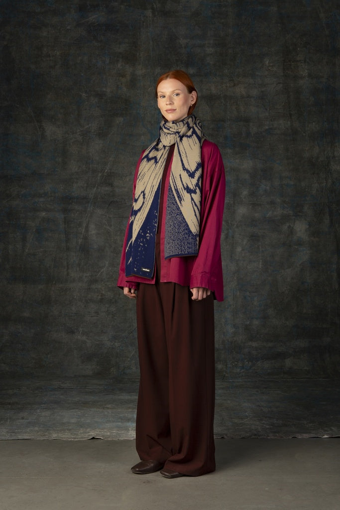 Aurata Maxi Scarf - Indigo