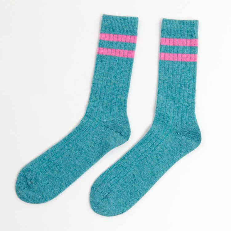 Vintage Wool Socks - Ocean