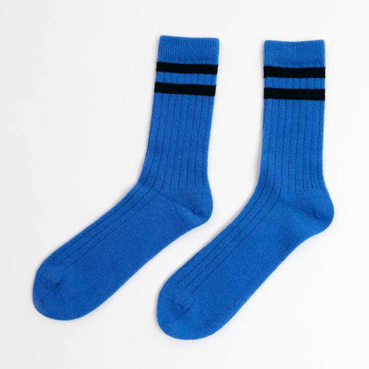 Vintage Wool Socks - Blue