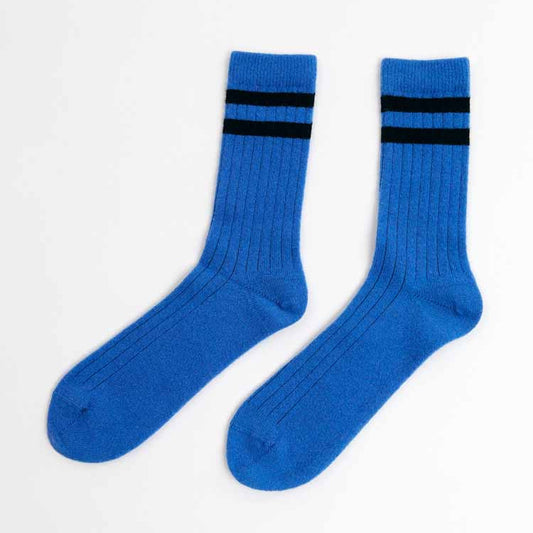 Vintage Wool Socks - Blue