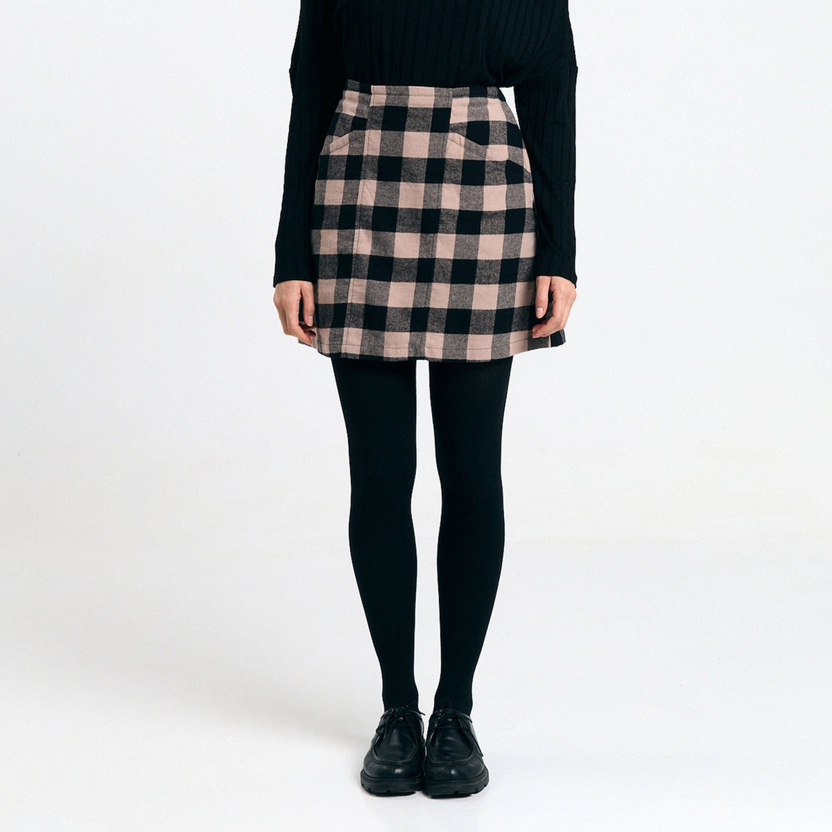Faro Skirt - Check Black