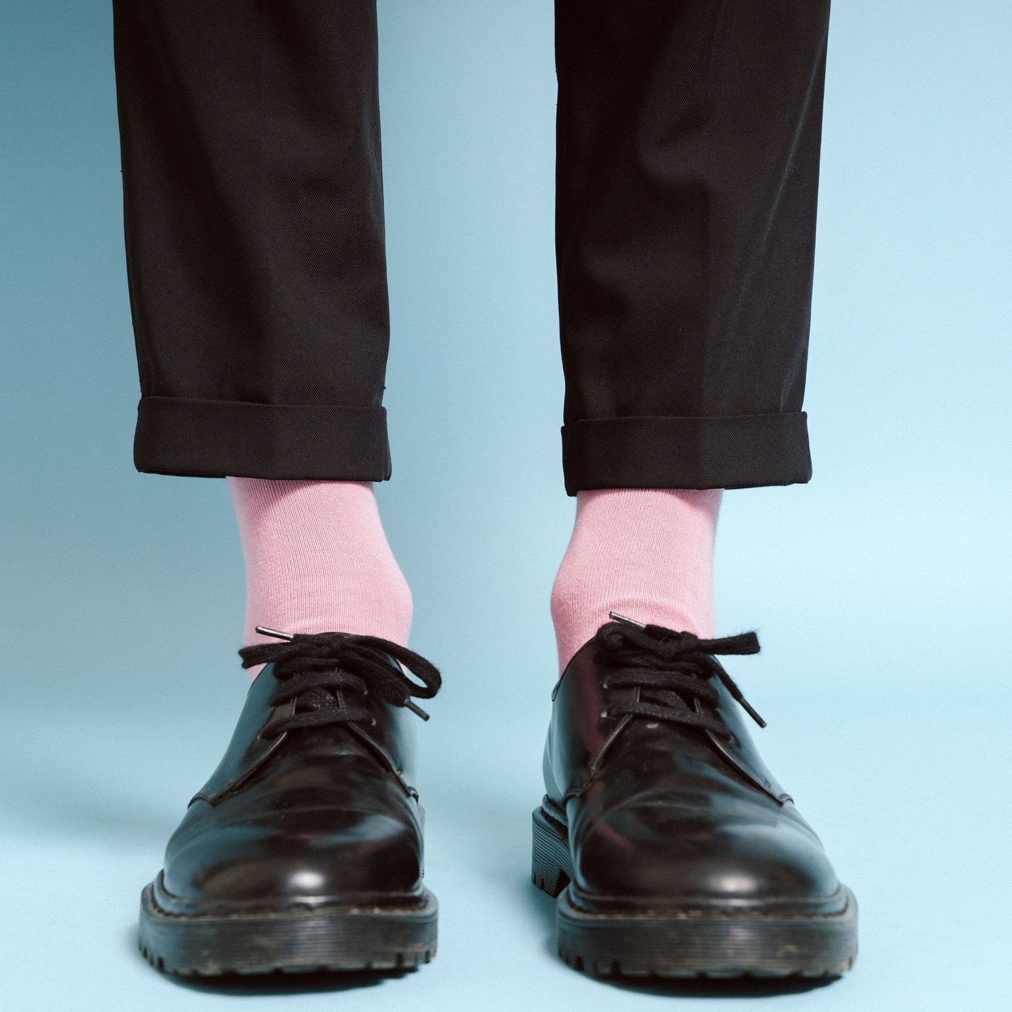 Organic Solid Socks - Pink