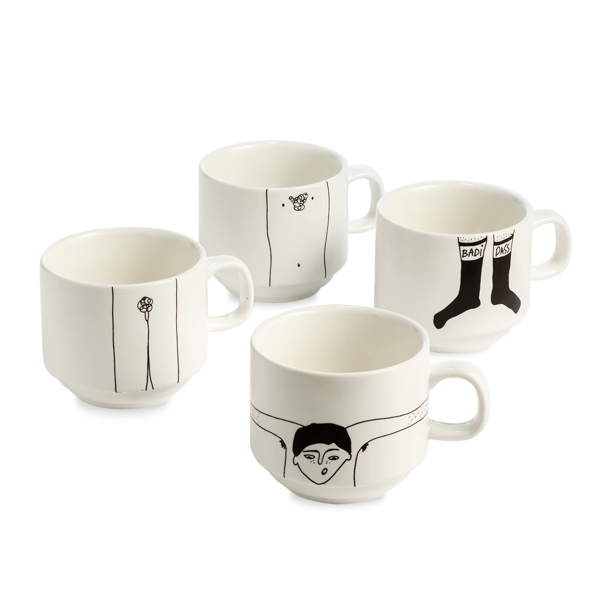 Helen B Stackable Mugs - T