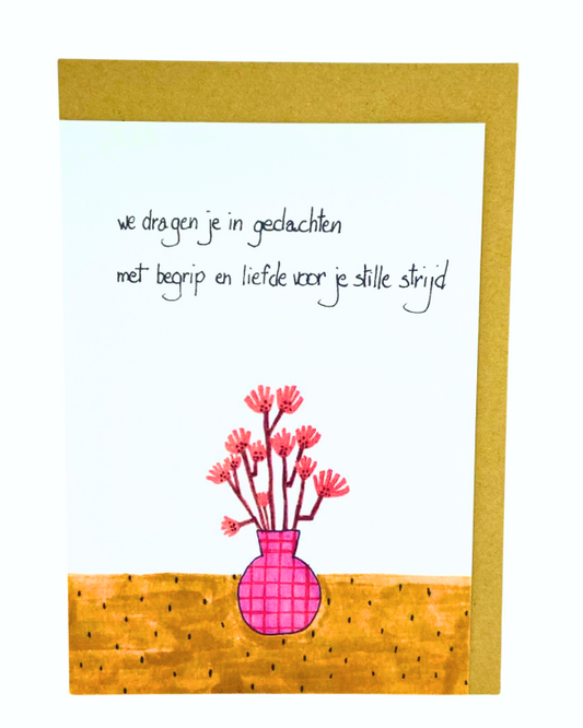 Emma Nieke Greeting Card - Stille Strijd