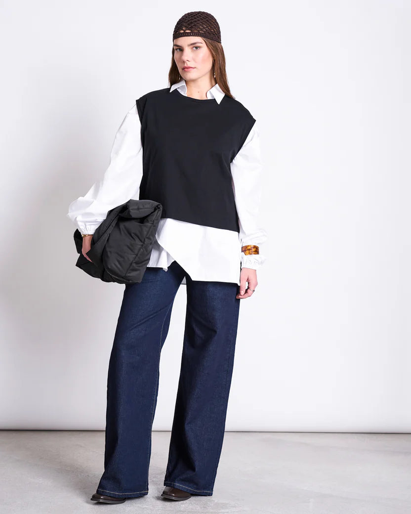 Ovar Boxy Top - Black