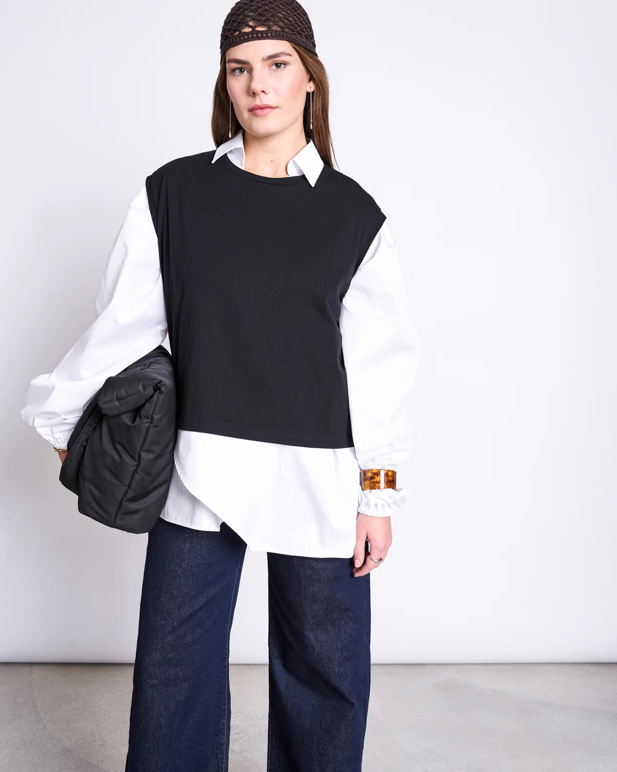Ovar Boxy Top - Black