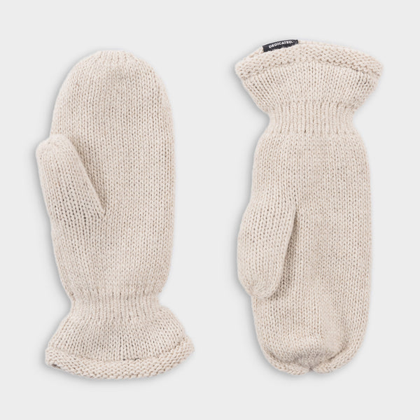 Dedicated Handen Wool Mittens - Pearl White