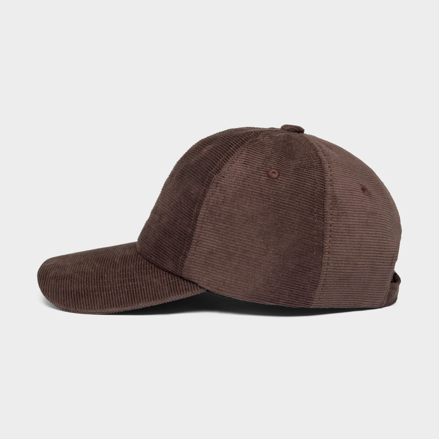 Soft Cap Slussen Corduroy Mountain Logo - Coffee Brown