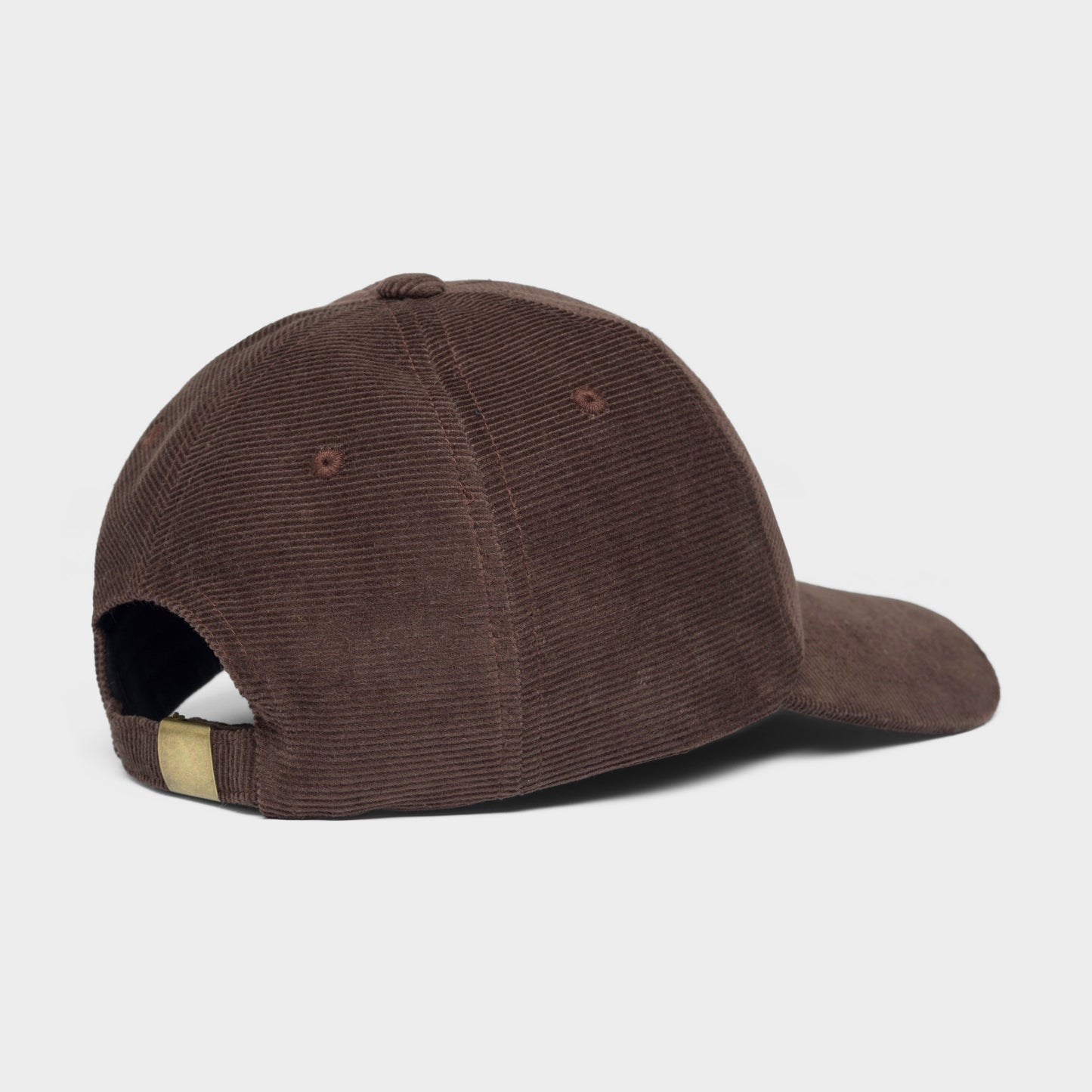 Soft Cap Slussen Corduroy Mountain Logo - Coffee Brown
