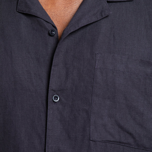 Marstrand Linen Shirt - Phantom Black