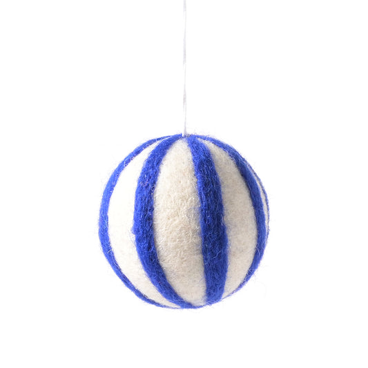 Little Hangings Polka Ball - Blue/White