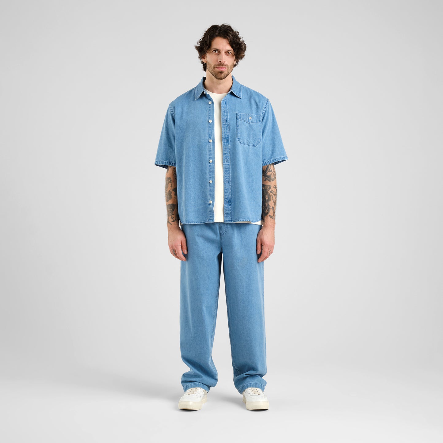 Skalhamn Denim Shirt - Light Blue