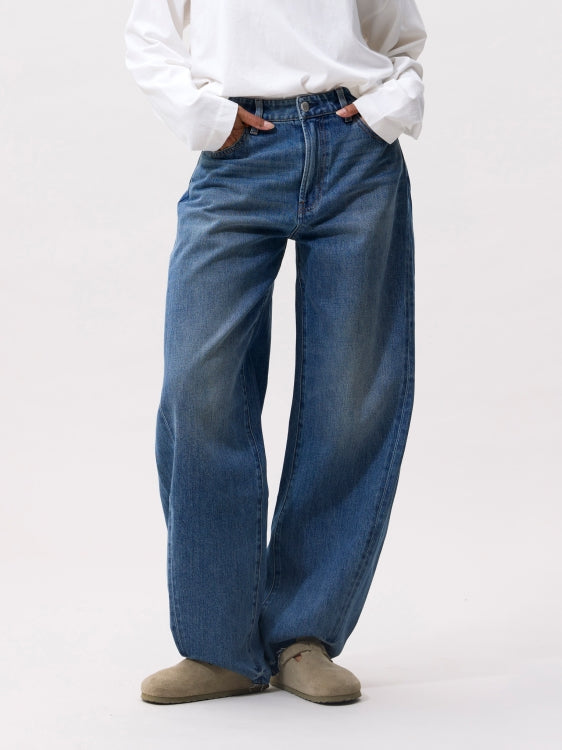 Super Barrel Fit Jeans - Medium Blue