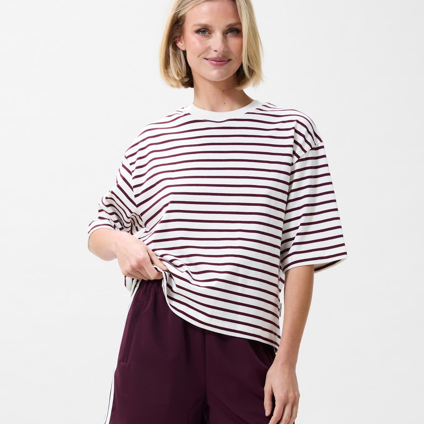 LAST ONE in 38 - Striped T-Shirt - Winetasting