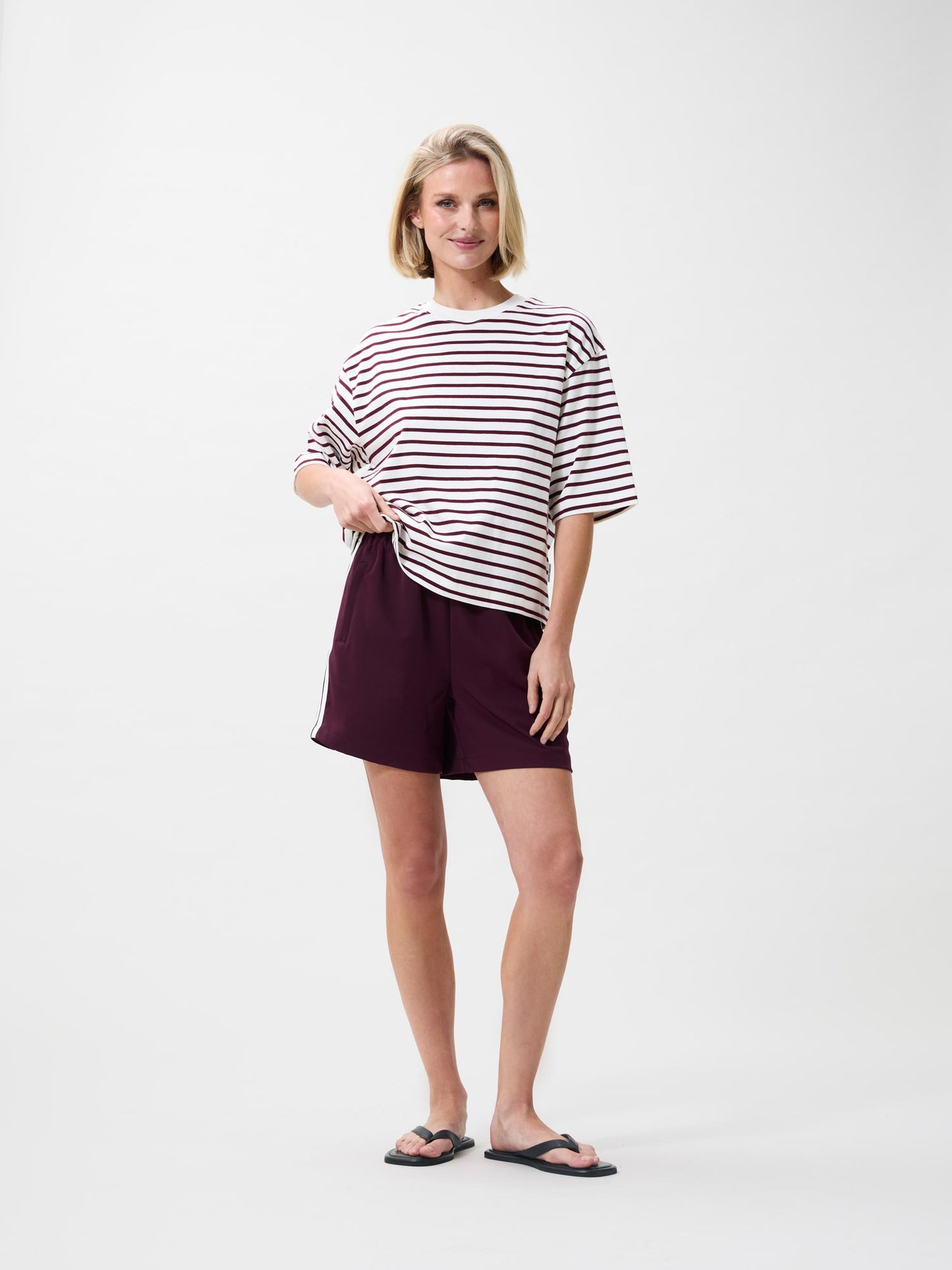 LAST ONE in 38 - Striped T-Shirt - Winetasting