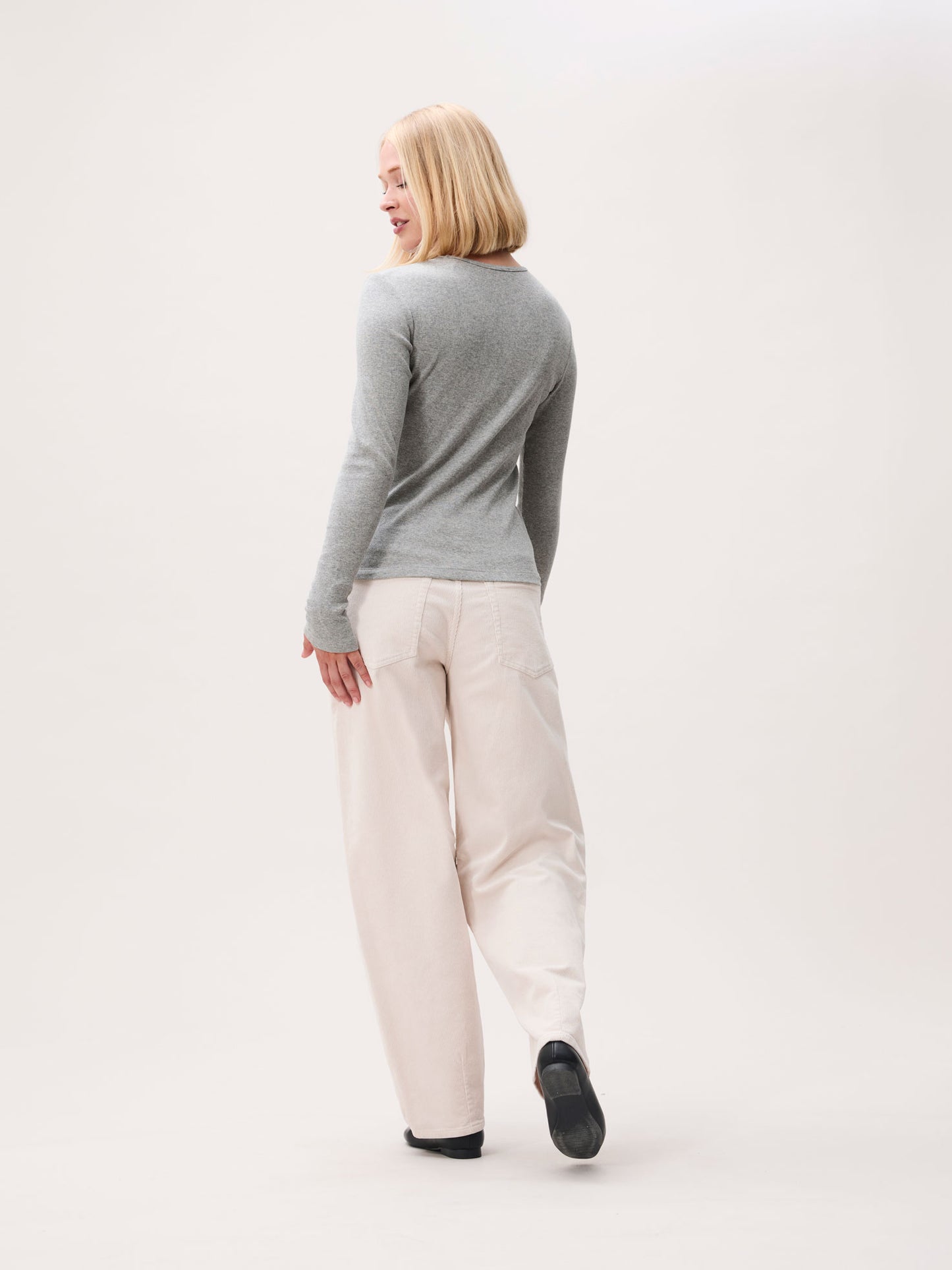 Ribbed Longsleeve - Grey