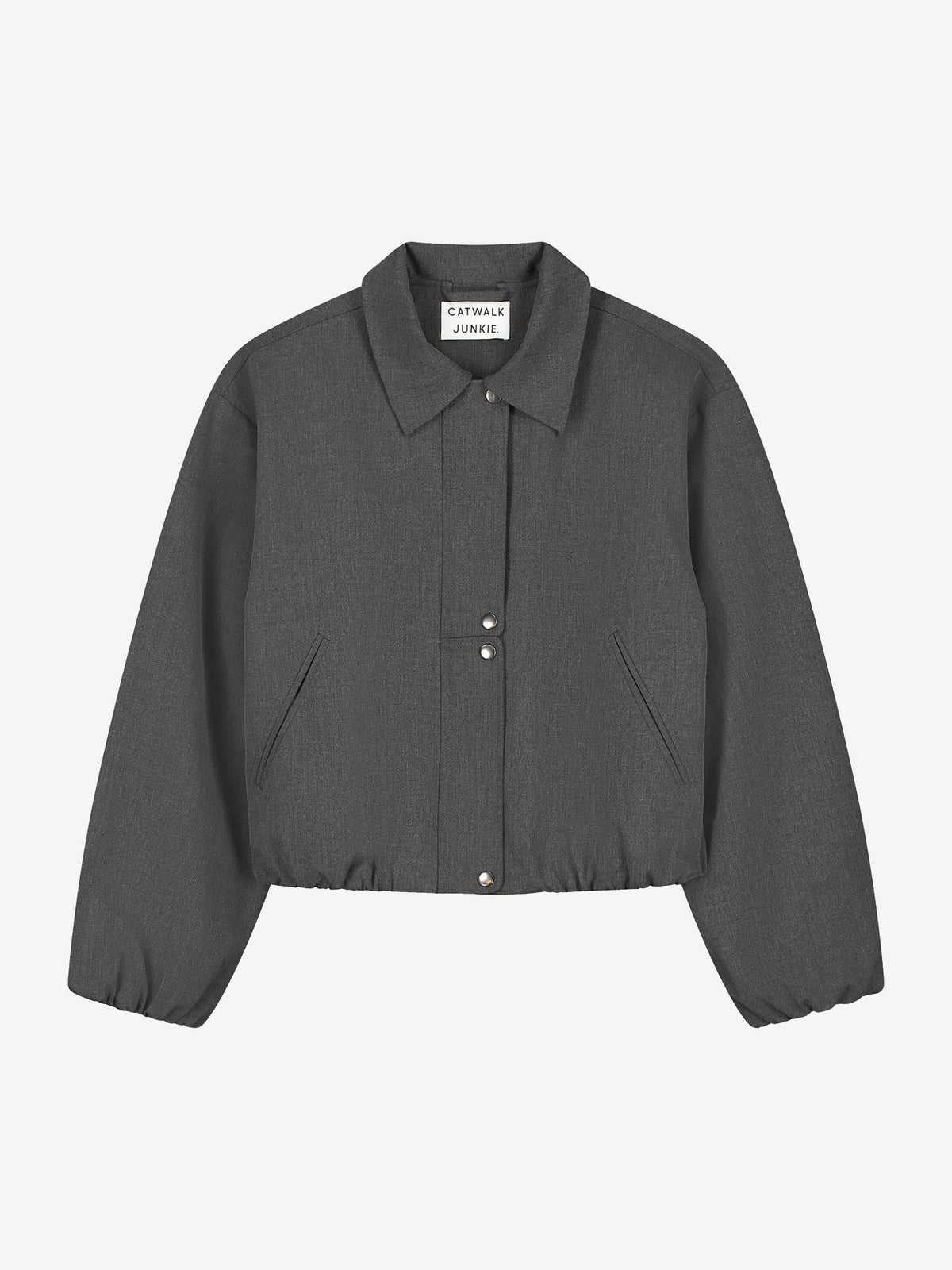 Tuck In Tailored Jacket - Grey Melange