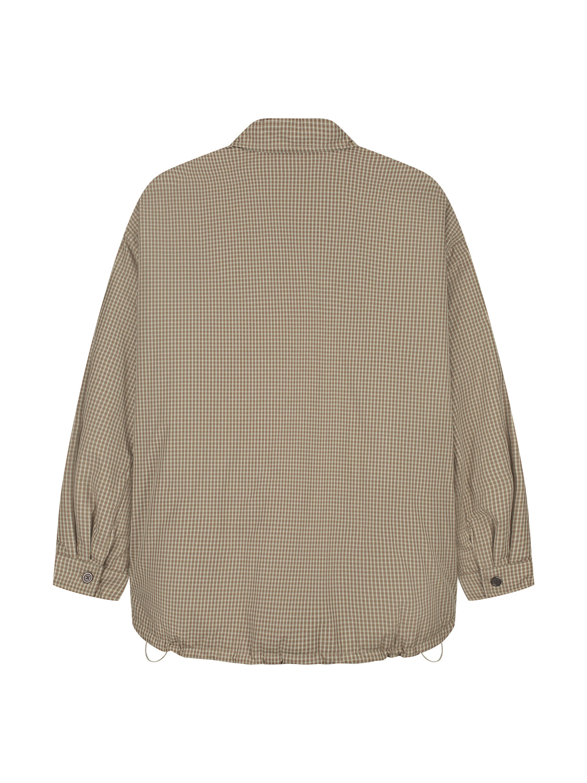 Light Padded Check Jacket - Caramel