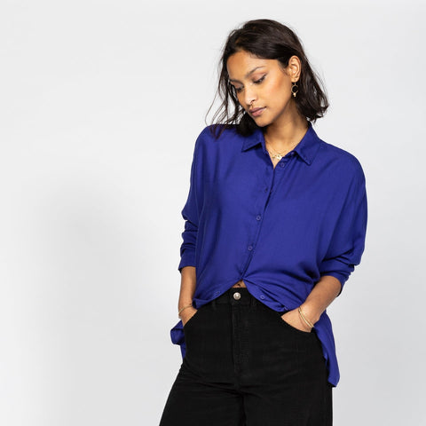 Aude Soft Blouse - Electric