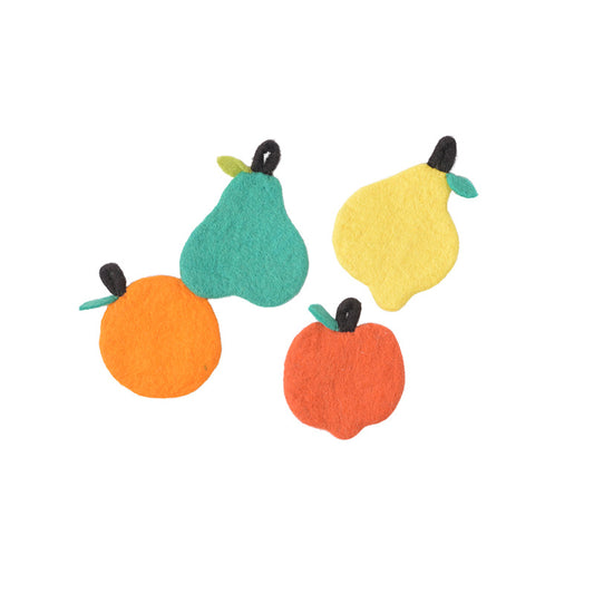 Wool Coasters - Fruit