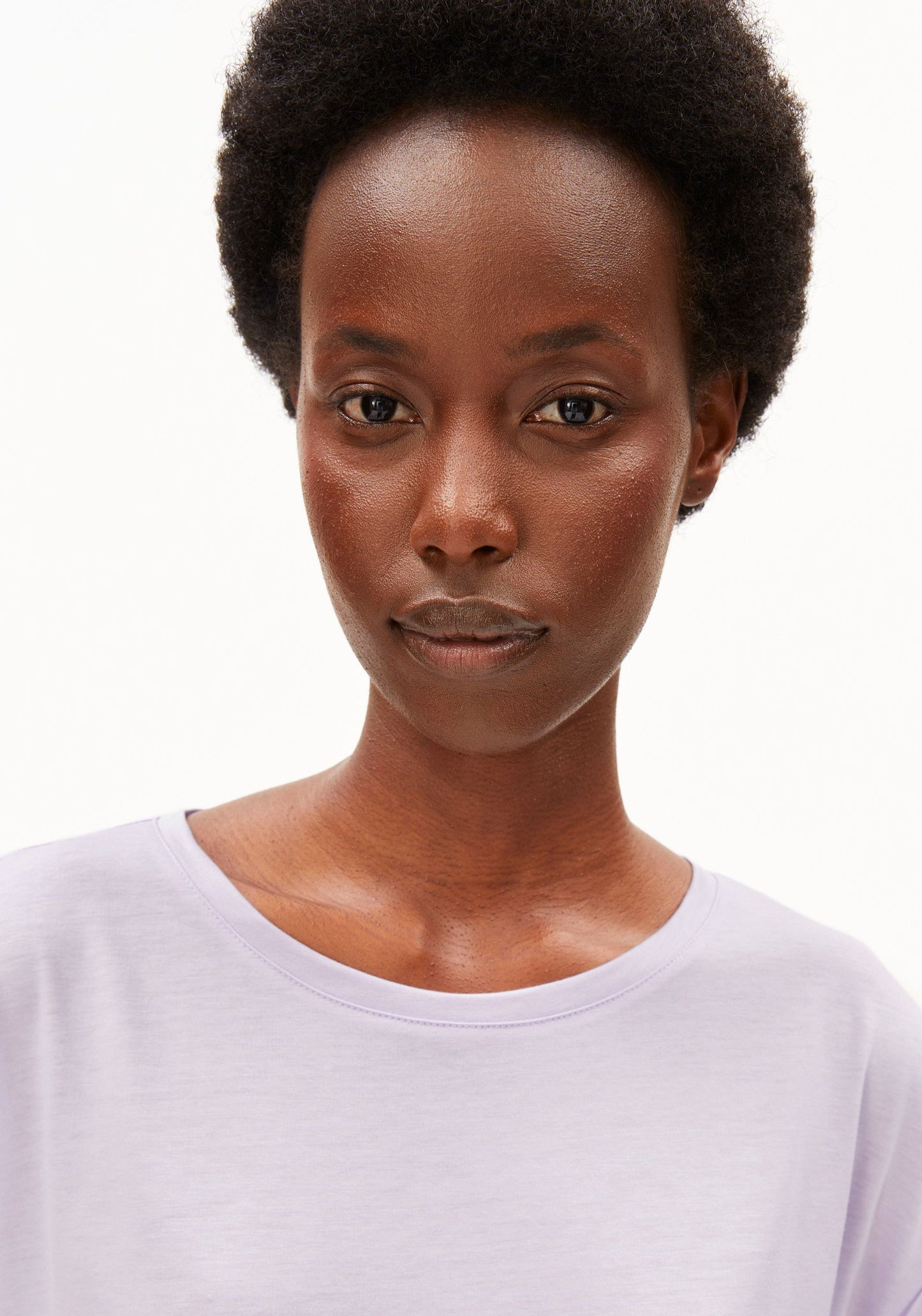 Jilaana T-Shirt Tencel Mix - Moonlit Lilac