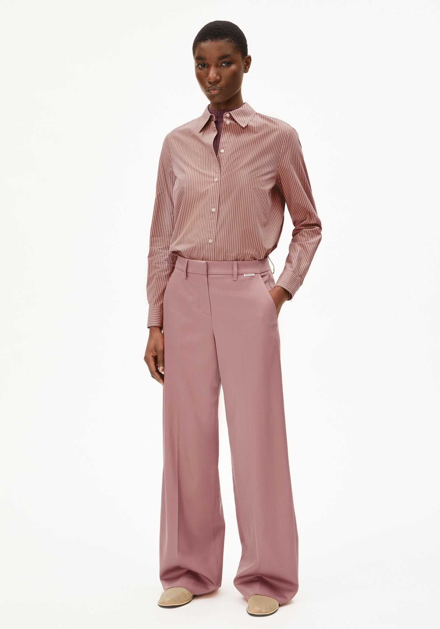 Leandraa Pants - Light Berry