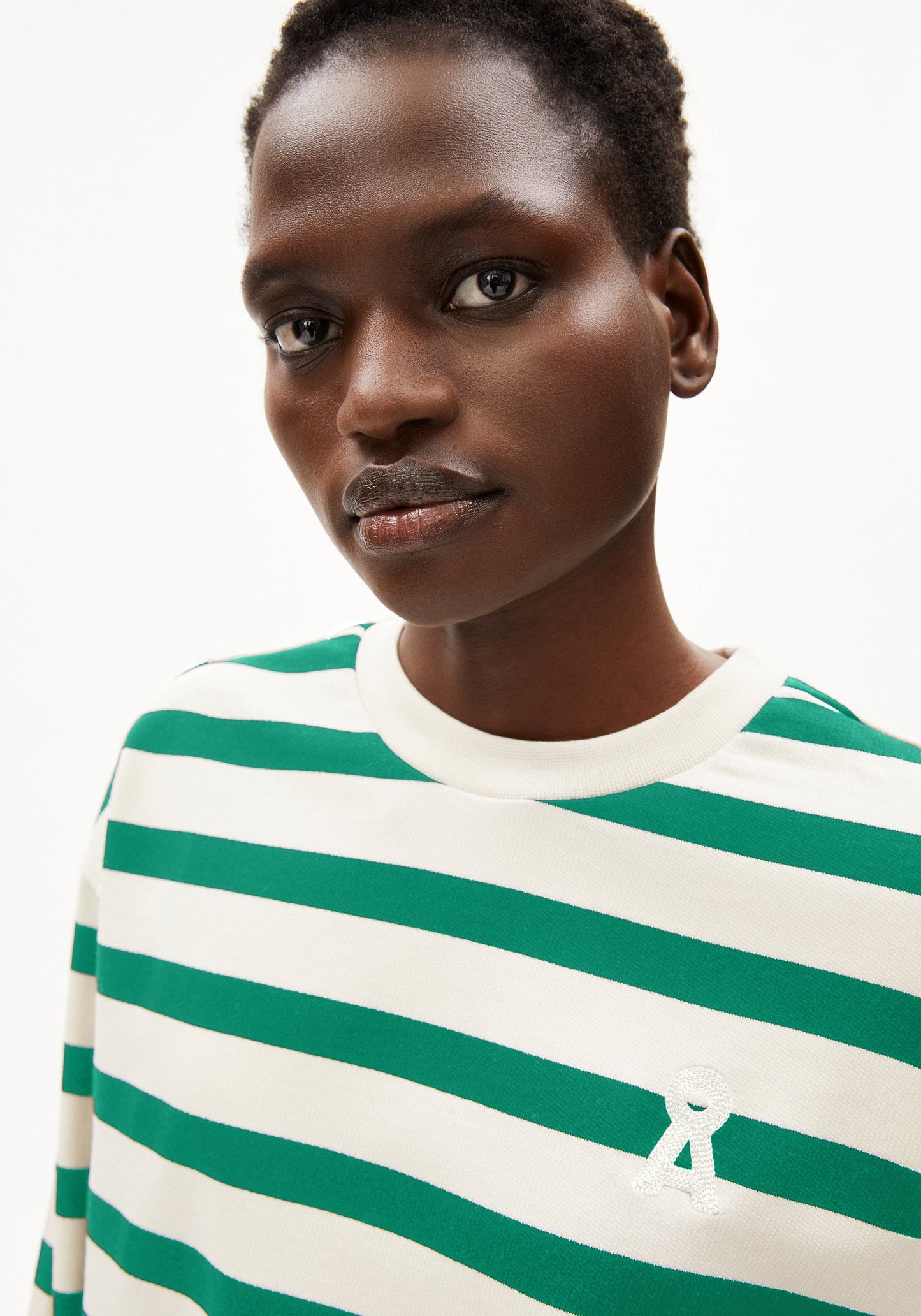 Frankaa Iconic Bold Sweater - Undyed/Emerald Green