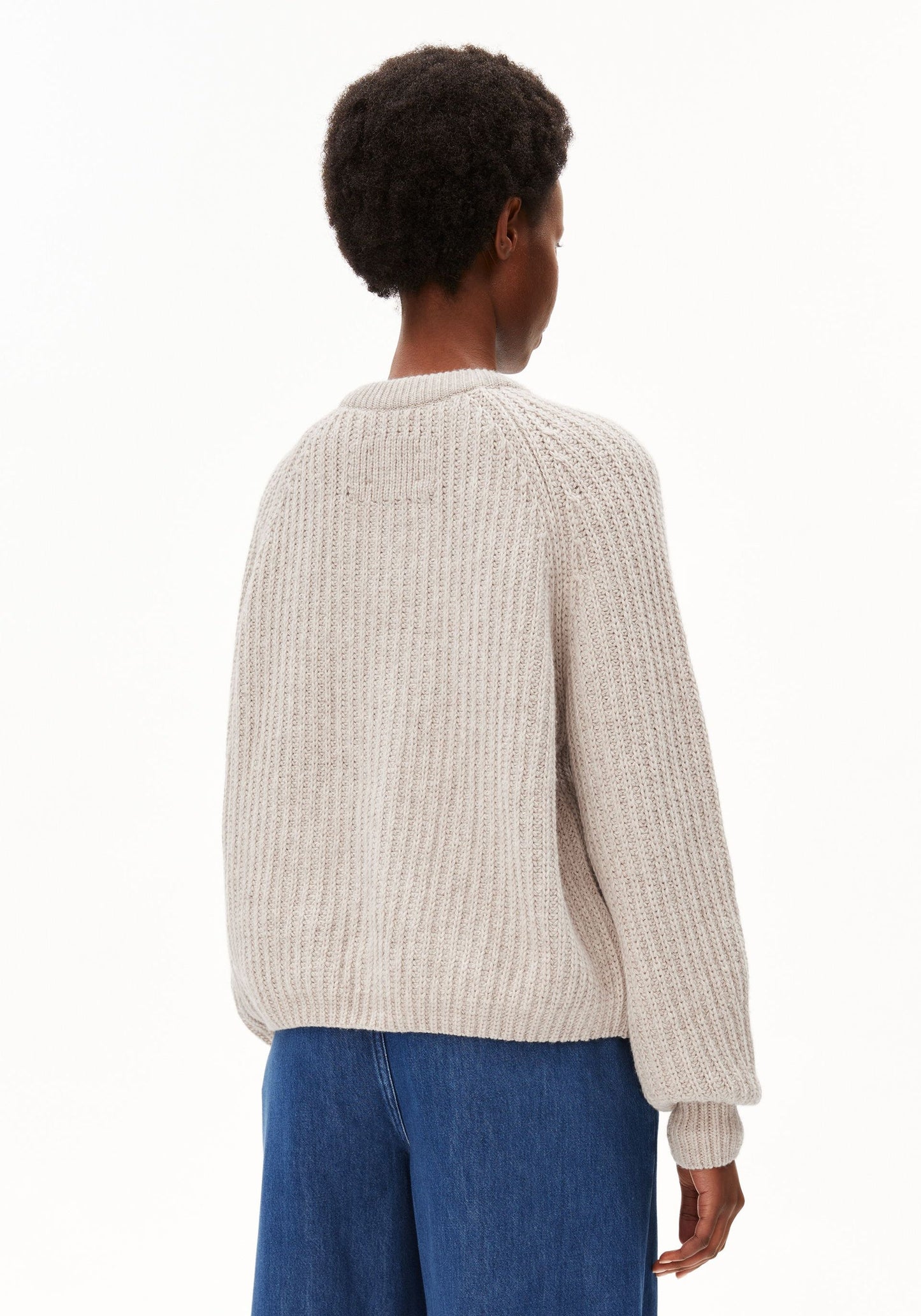 Rib Knit Cardigan - Honey Melange