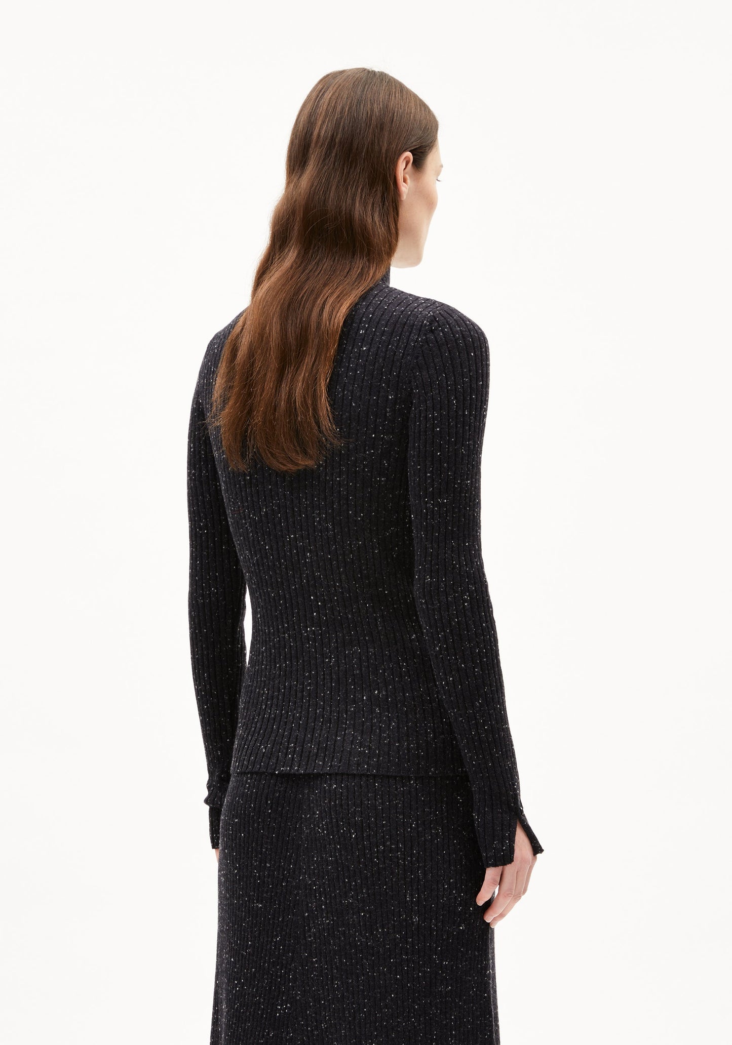 Tweed Longsleeve Alaania - Oatmilk/Black