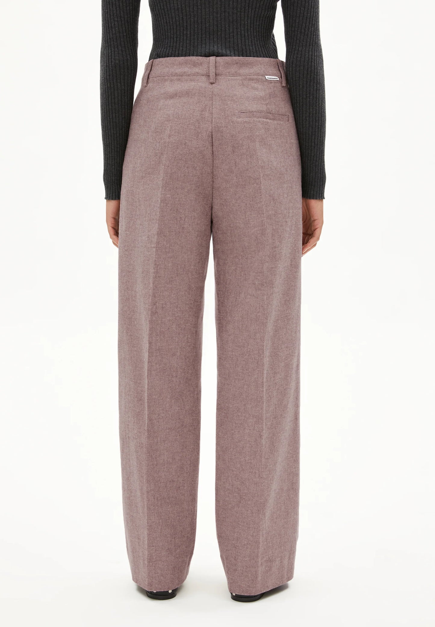 Leandraa Handaas Woven Pants - Pure/Dark Cranberry