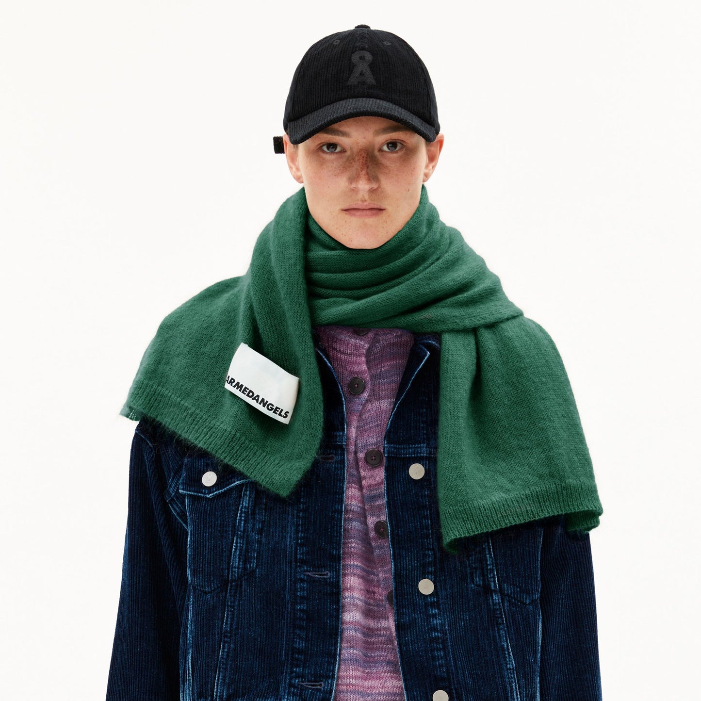 Yukinaa Solid Scarf - Emerald Green