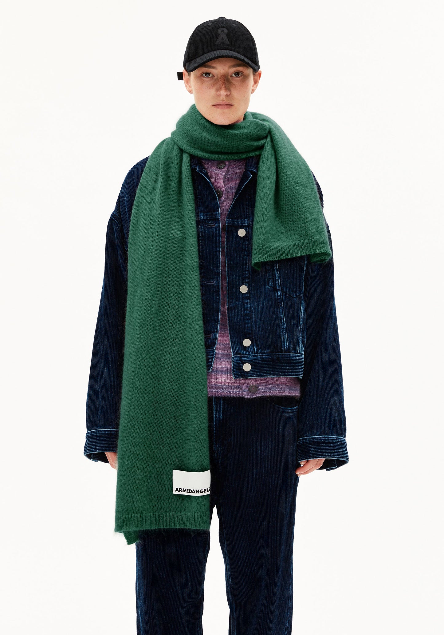 Yukinaa Solid Scarf - Emerald Green