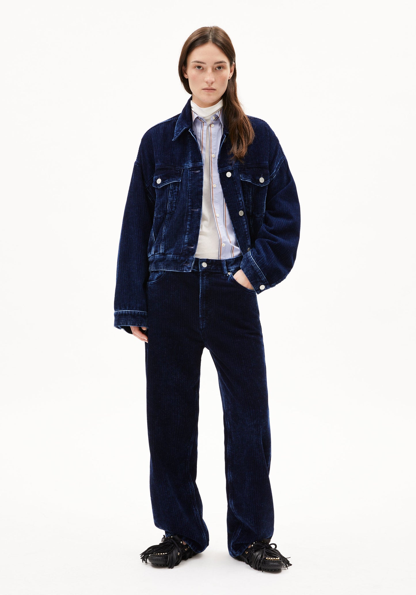 Haayi Corduroy Pants - Indigo