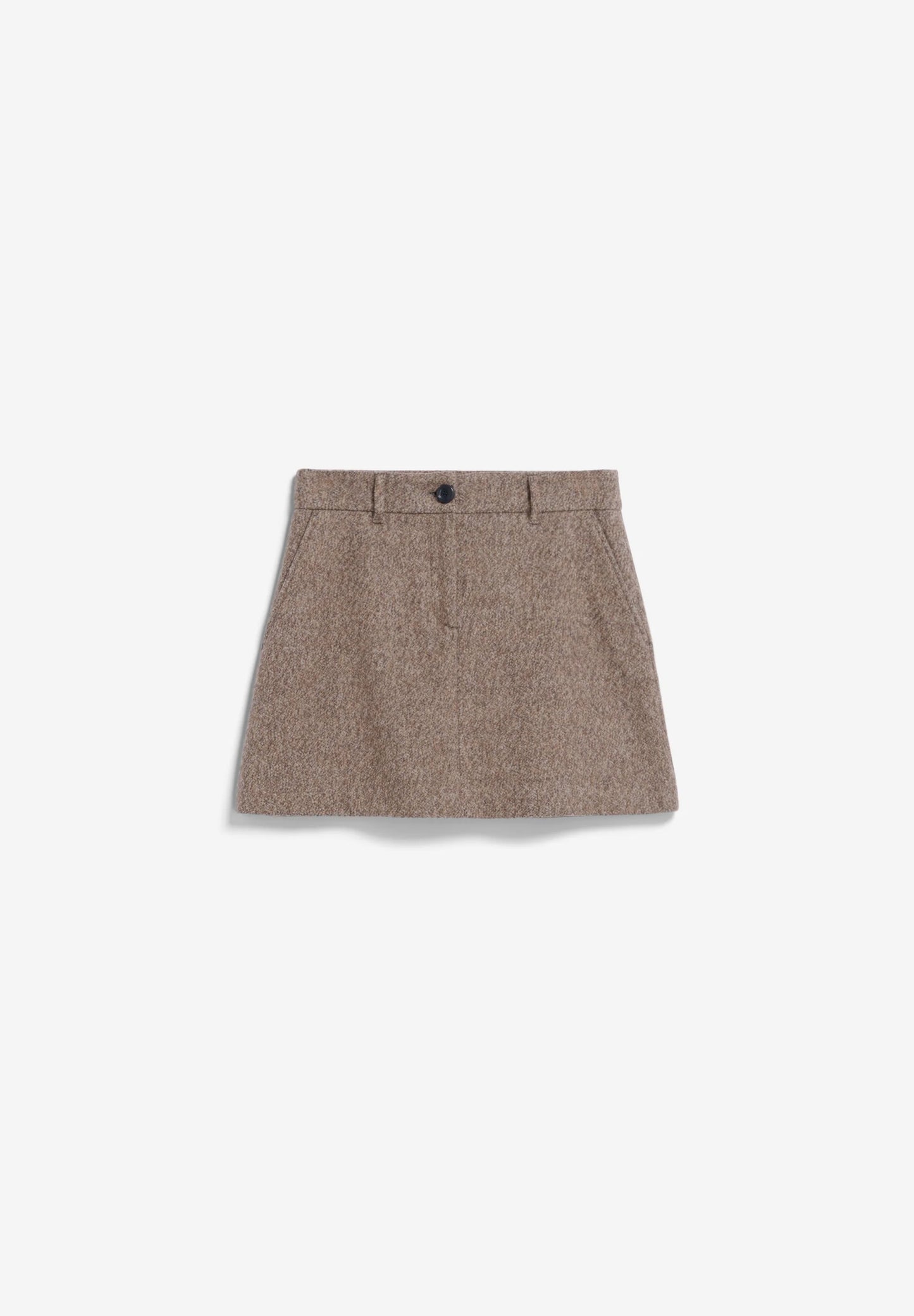 Hannaahla Tweed Woven Skirt - Pure/Walnut Cream