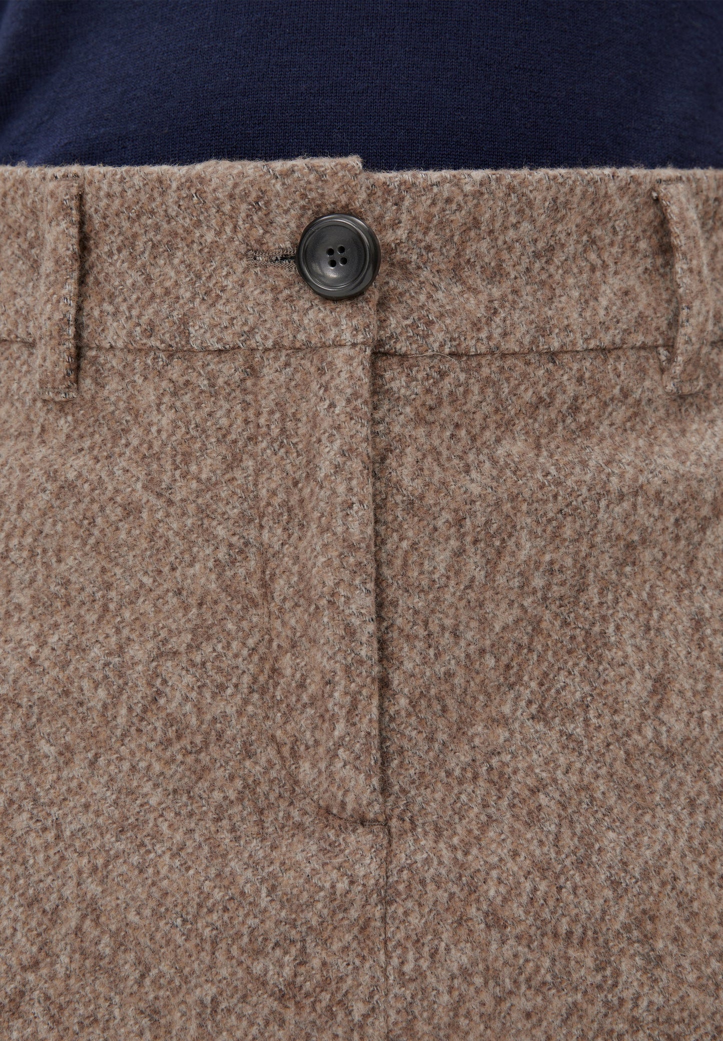 Hannaahla Tweed Woven Skirt - Pure/Walnut Cream