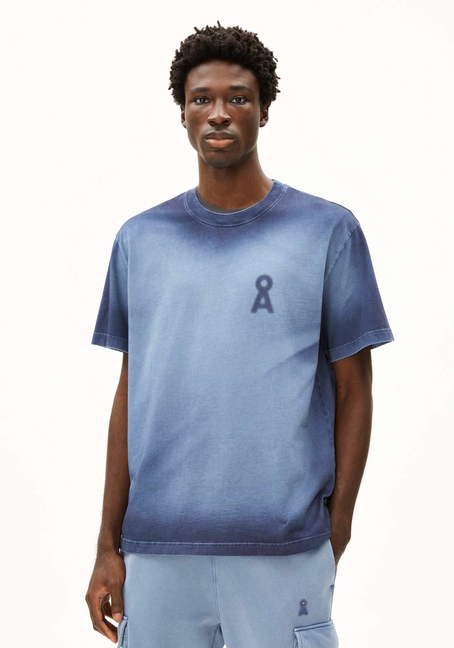 Aadru GMT Dye Spray T-Shirt - Nightshadow Washed