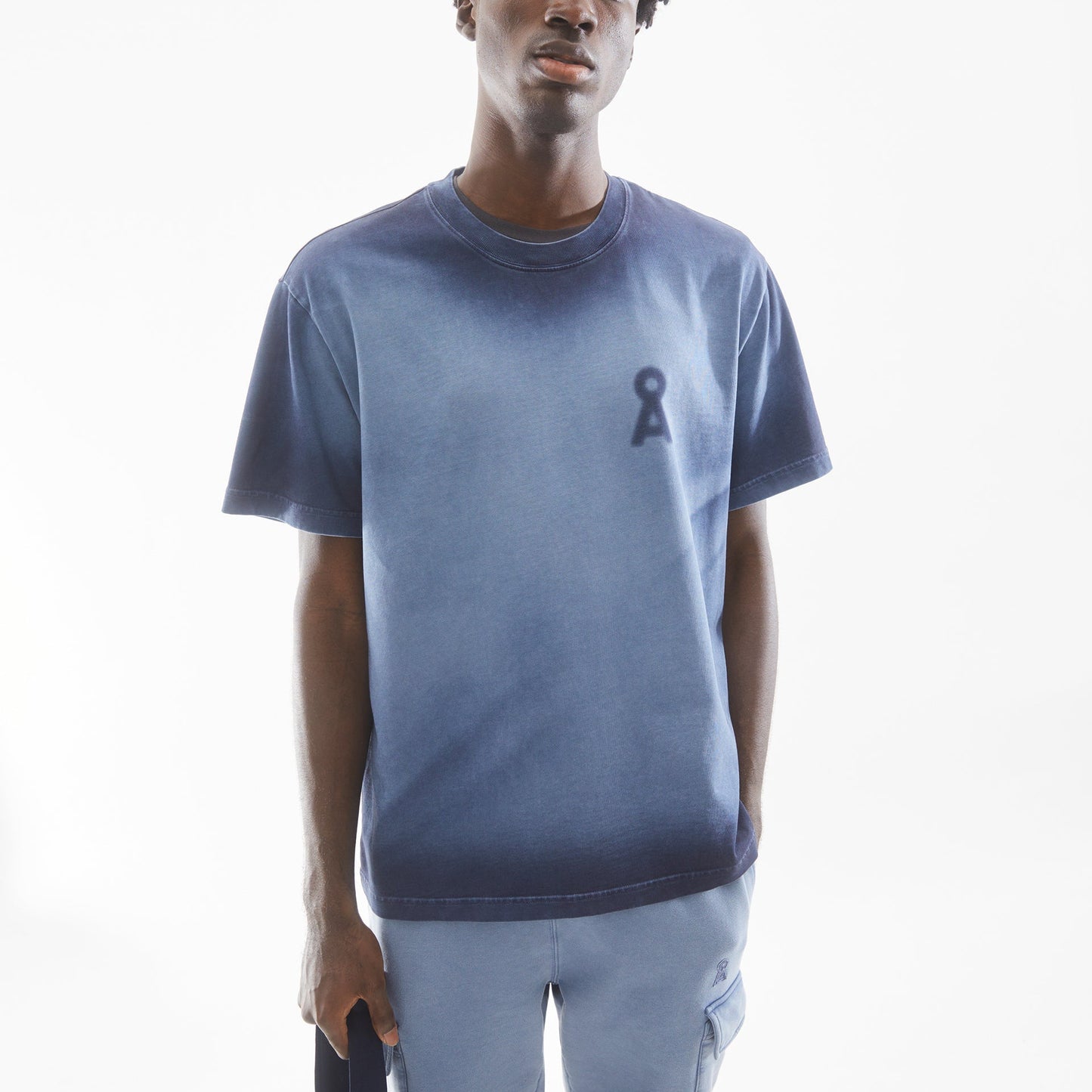 Aadru GMT Dye Spray T-Shirt - Nightshadow Washed
