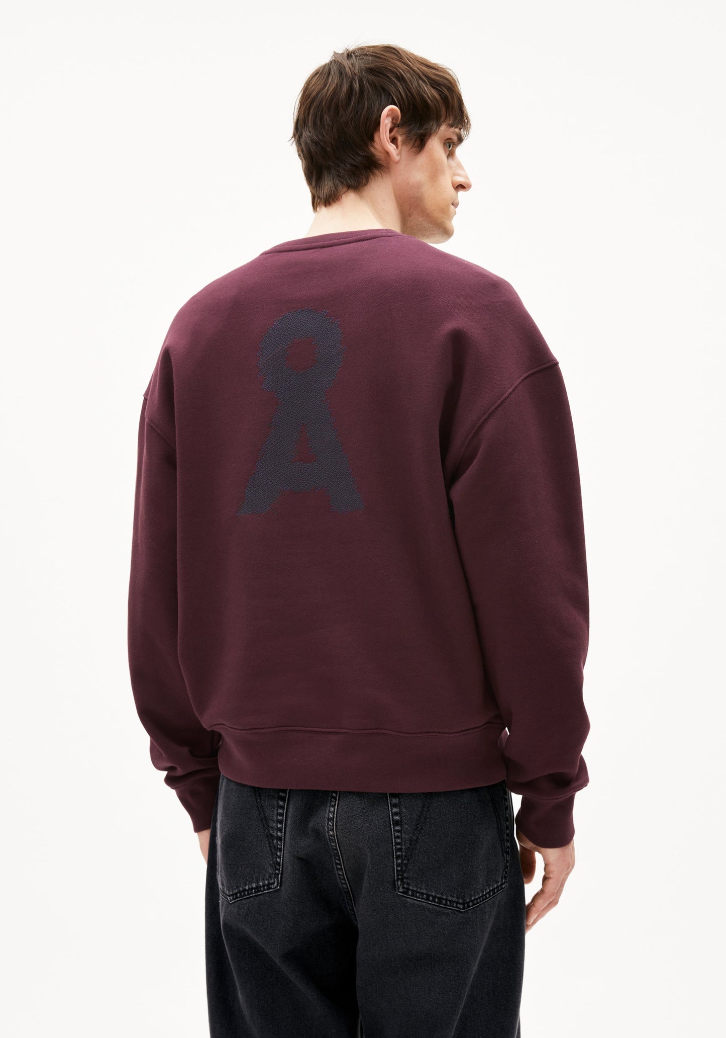 Emaal Zick Zack Sweater - Dark Cranberry