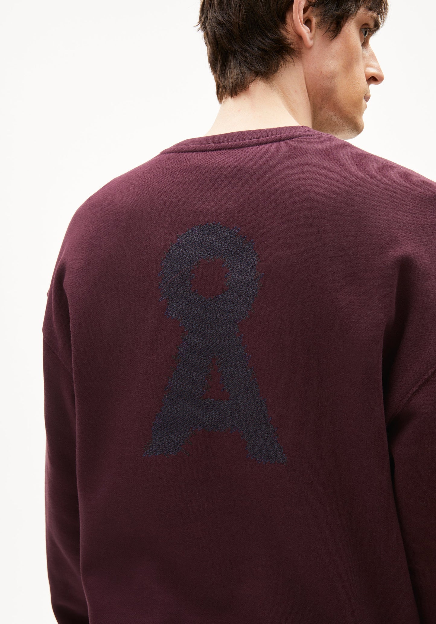 Emaal Zick Zack Sweater - Dark Cranberry