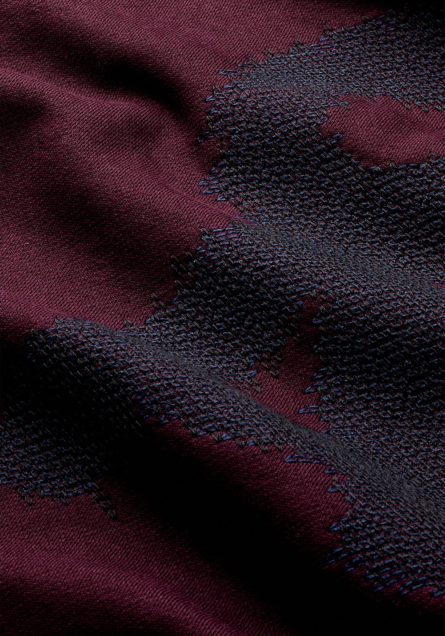 Emaal Zick Zack Sweater - Dark Cranberry