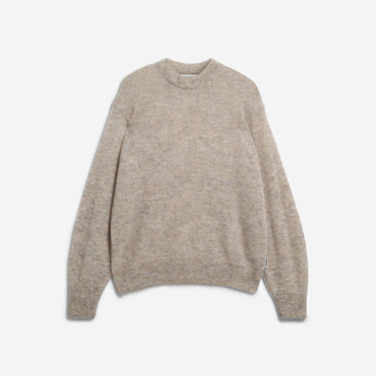 Mohair Blend Knit Sweater - Honey Melange