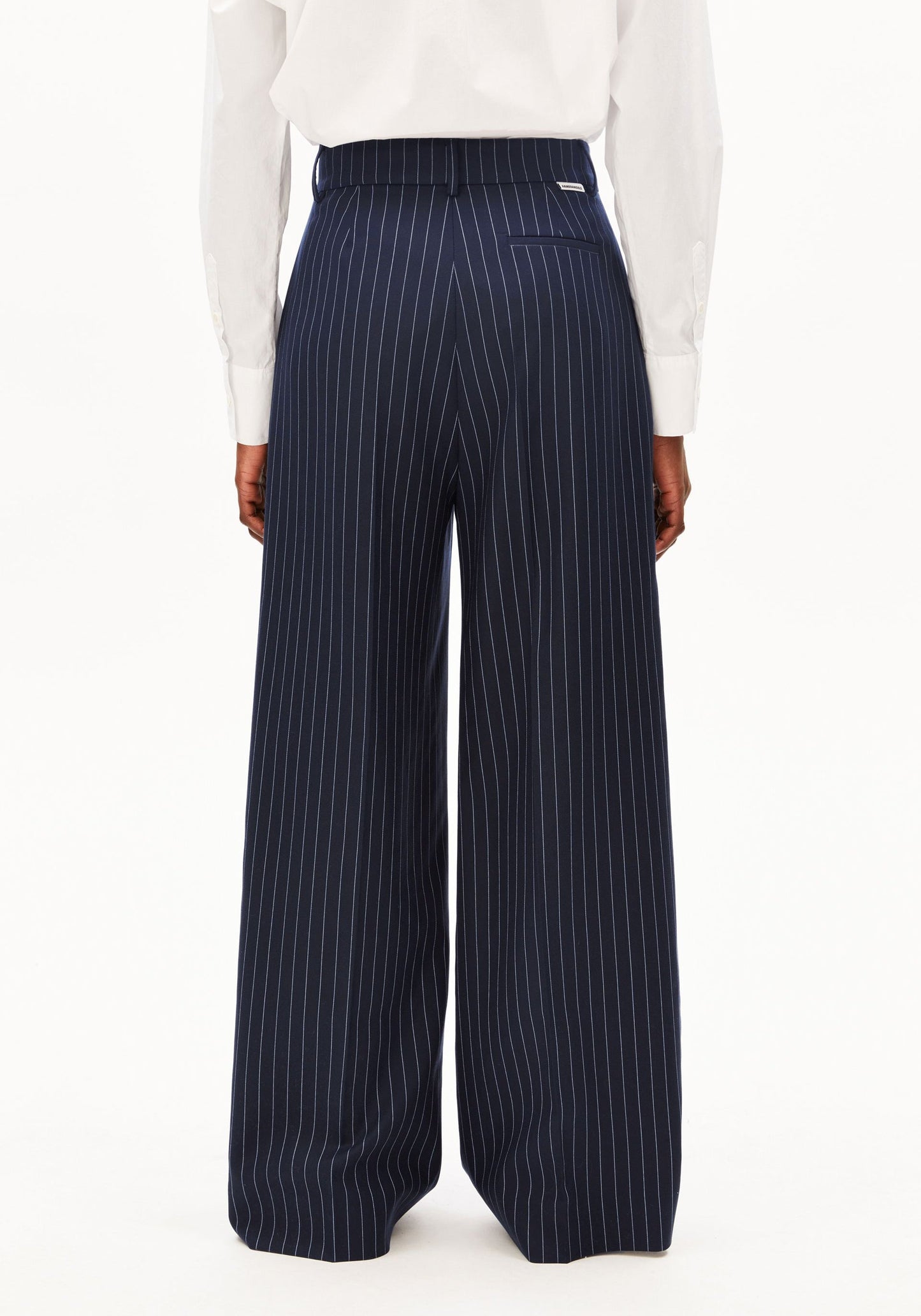 Kaayua Pinstripe Pants - Night Sky/White