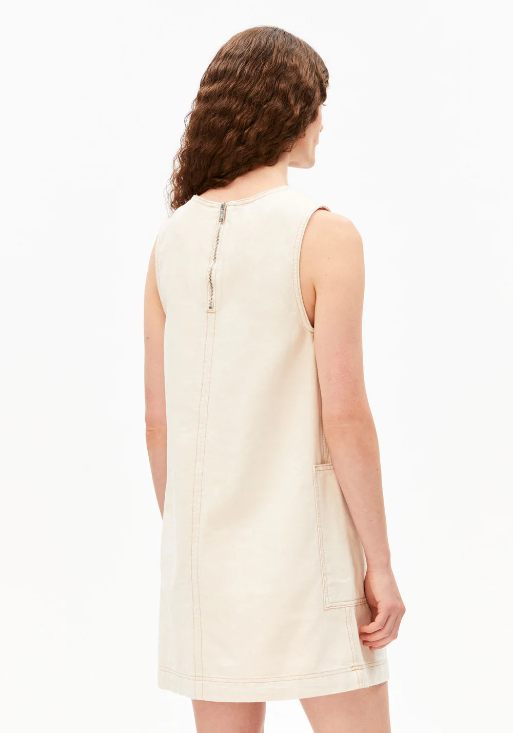 Workwear Canvas Mini Dress - Undyed