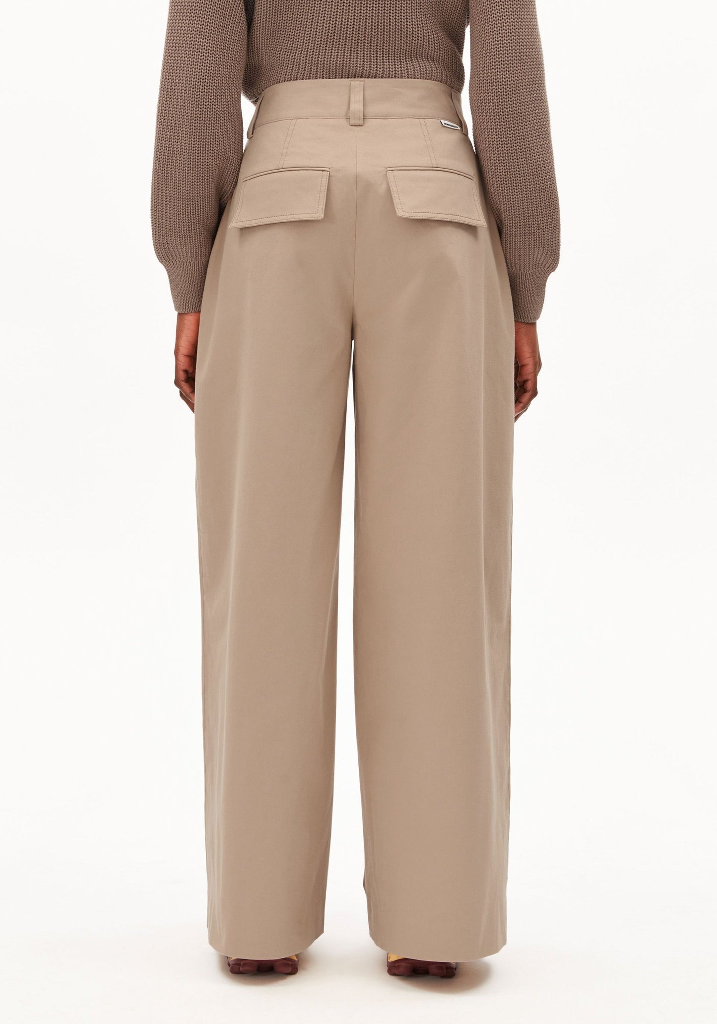 Wide Chino Twill Pants - True Camel
