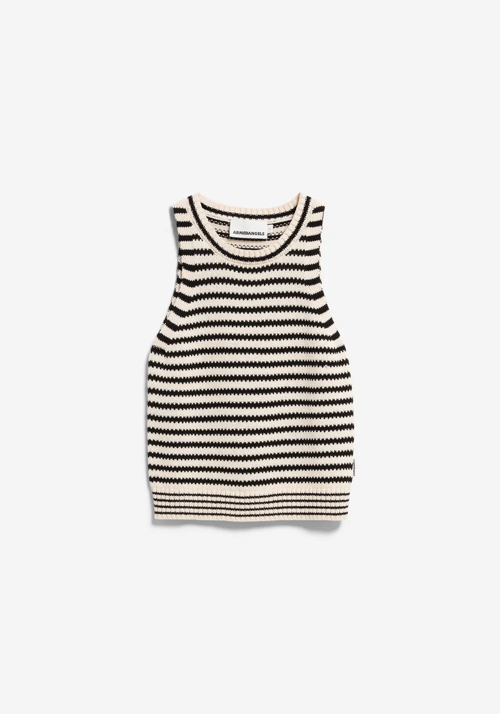 Striped Knit Top - Black/Undyed