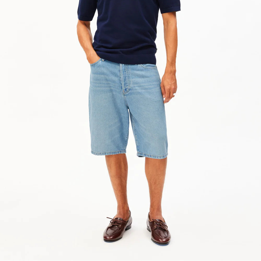 LAST ONE in 30 - Baggy Hemp Blend Denim Shorts - Atlas