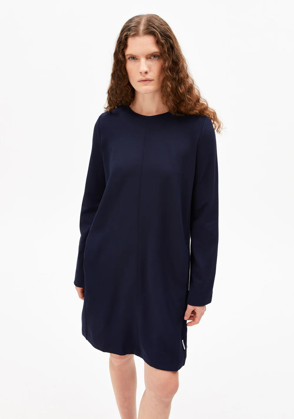 Maariliana Sweater Dress - Tinted Navy
