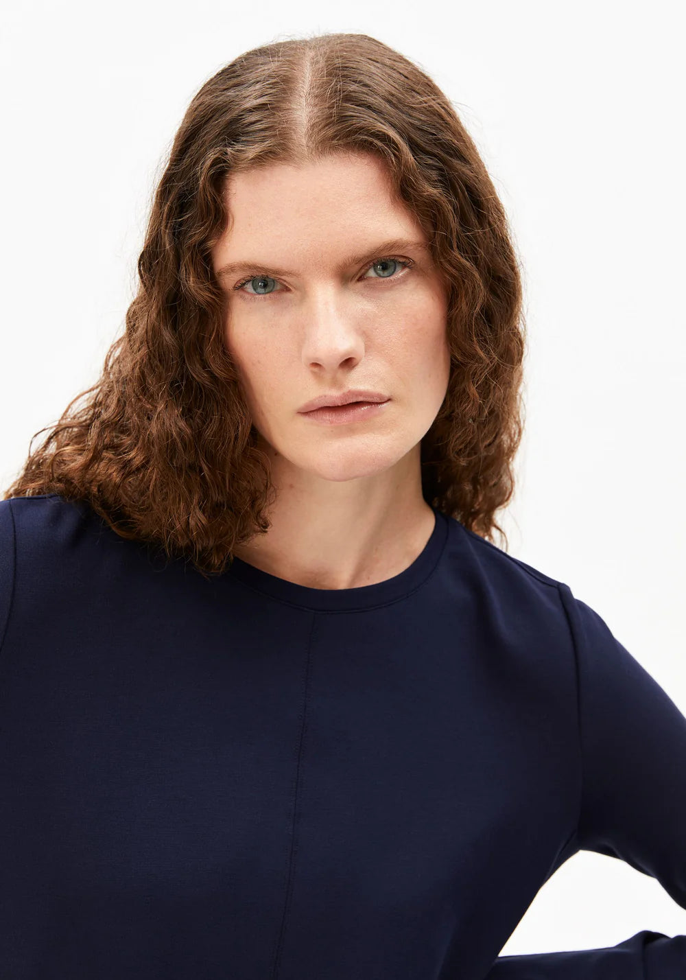 Maariliana Sweater Dress - Tinted Navy