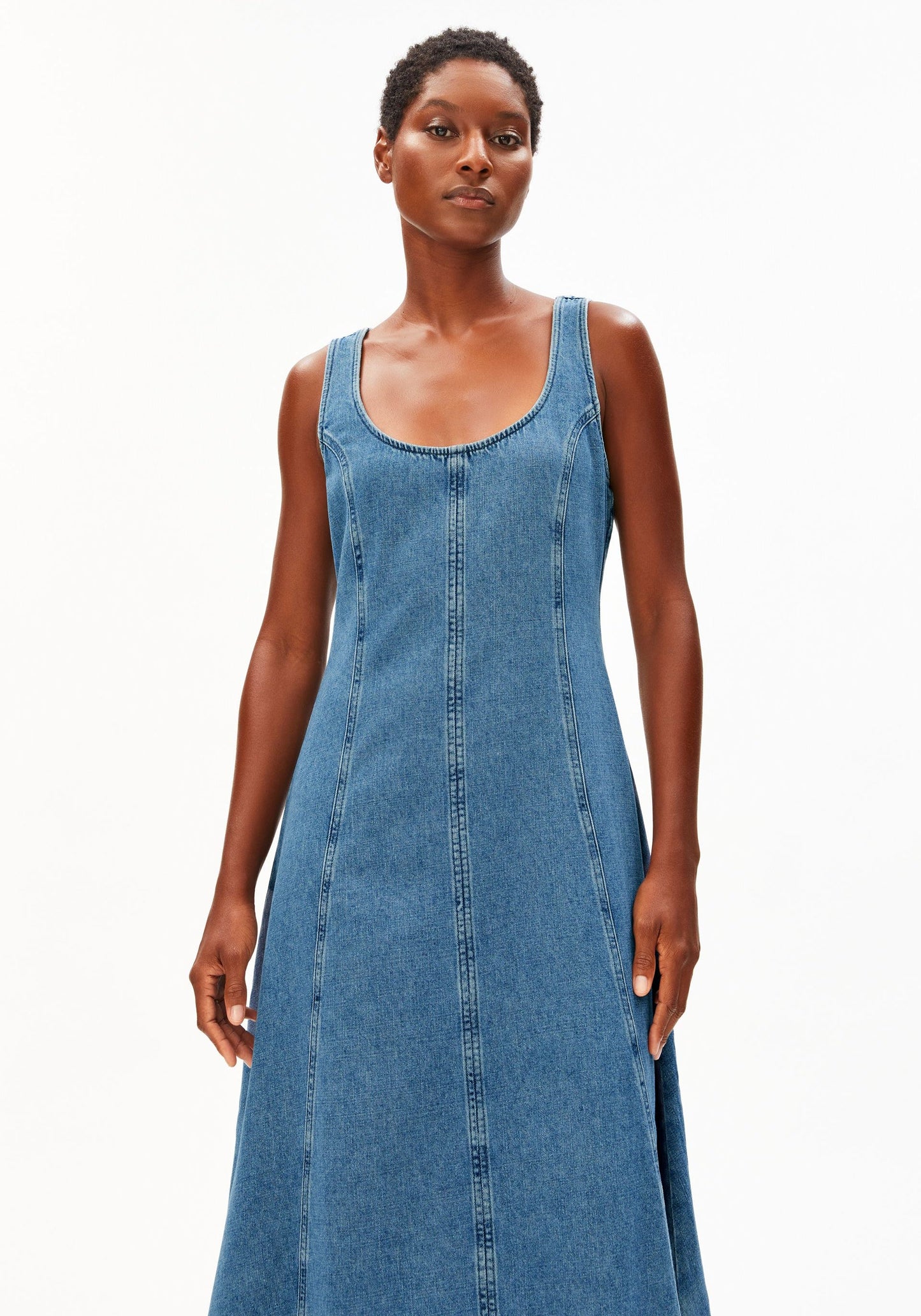 Denim Midi Dress - Muscari