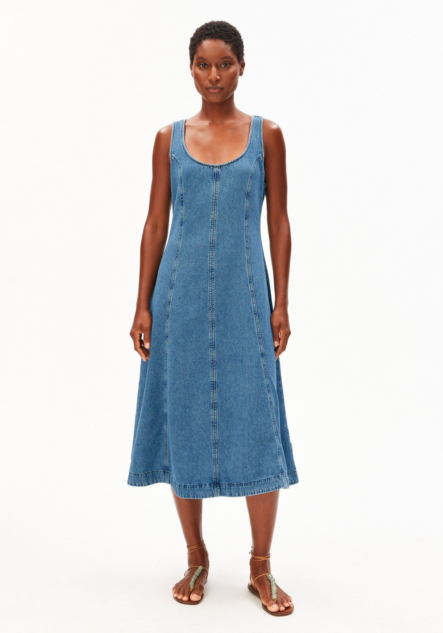 Denim Midi Dress - Muscari